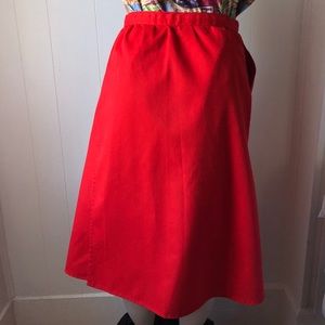 Vintage red wrap skirt